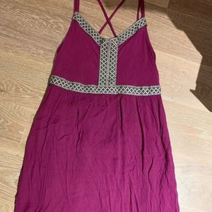 Fuschia cami strap dress